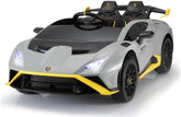 Lamborghini Huracan STO Electric Ride On Car 2M Grey SMT555 - Colorland Toys