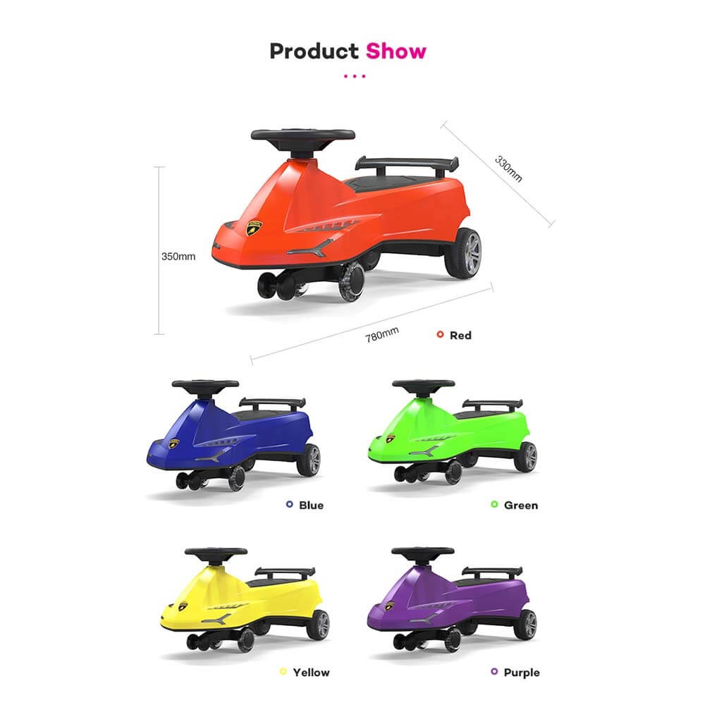 Lamborghini Swing Car Red - Colorland Toys