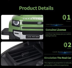 Land Rover Defender 90 Ride On Car Green - Colorland Toys