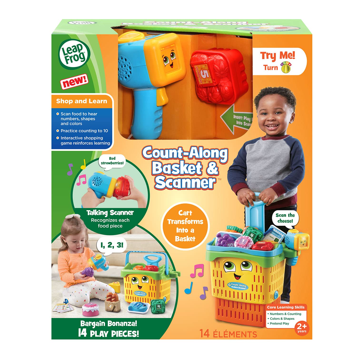 LeapFrog Count - Along Basket & Scanner 80 - 614203 - Colorland Toys