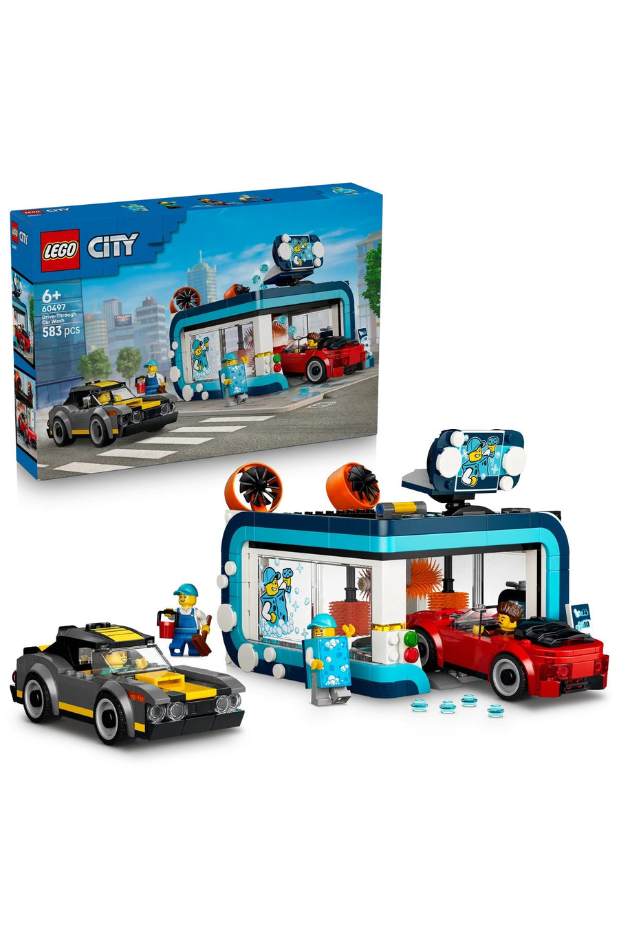 LEGO City Automatic Car Wash 60497 Toy Construction Set (583 pcs)