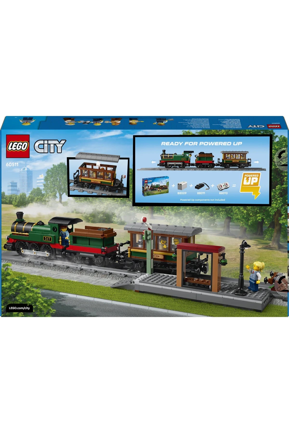 LEGO City Classic Steam Train 60511 – 575 Piece Building Set - Colorland Toys