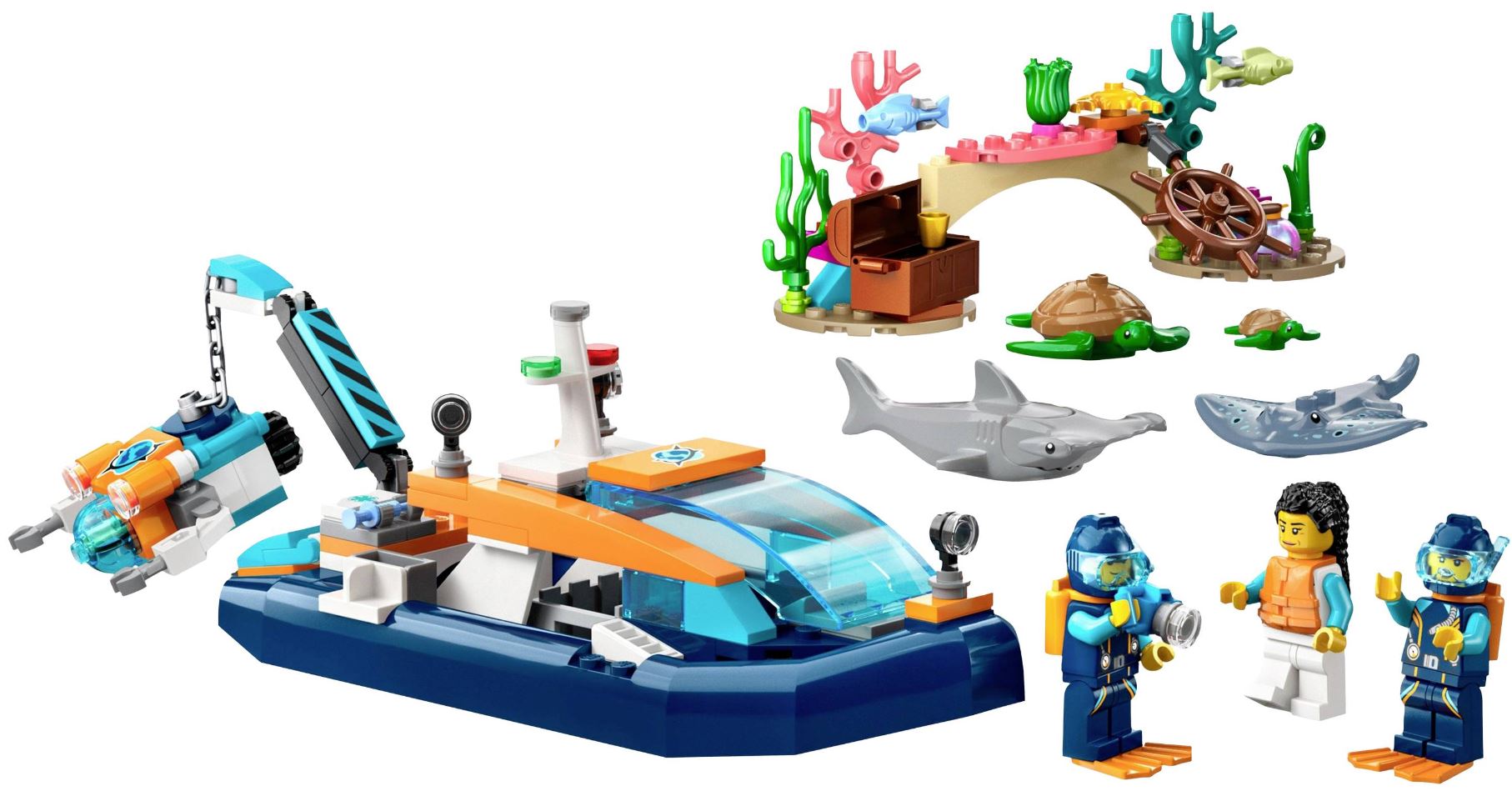 LEGO City Explorer Diving Boat - Colorland Toys