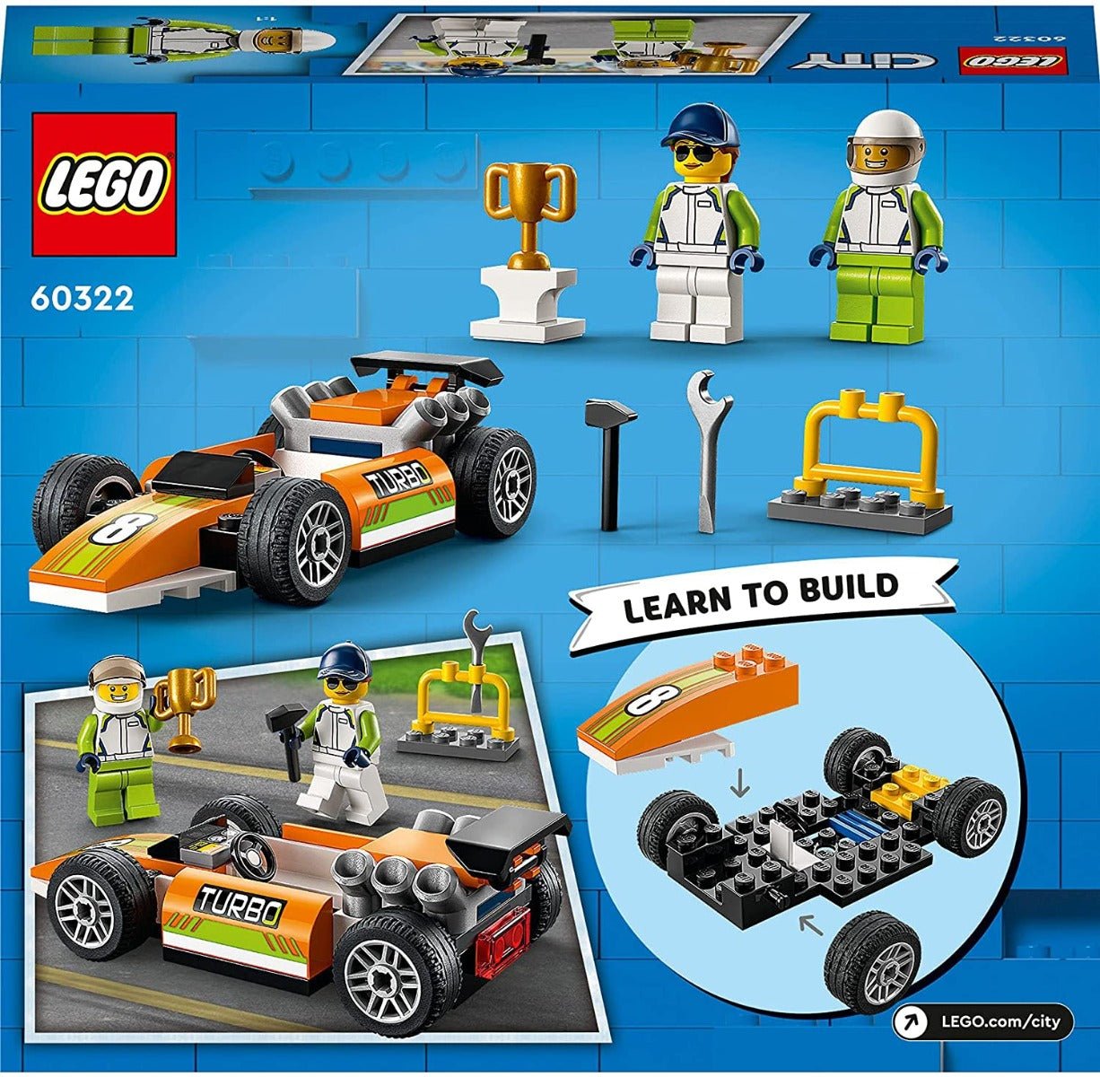 LEGO City Race Car Set 60322 - Colorland Toys