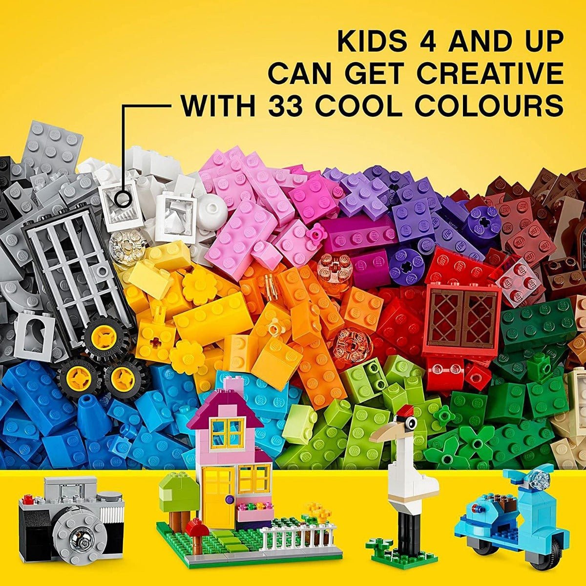 LEGO Classic Large Creative Brick Box 6102214/10698 - Colorland Toys