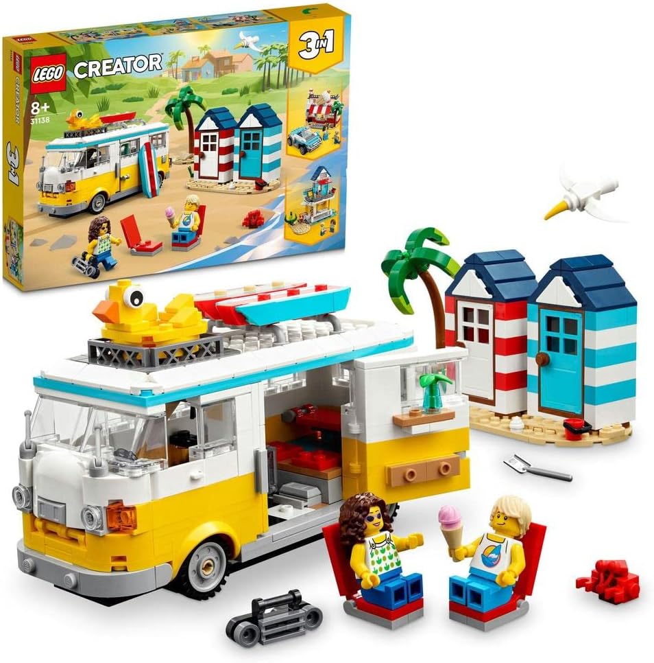 LEGO Creator Beach Camper Van 6425616/31138 - Colorland Toys