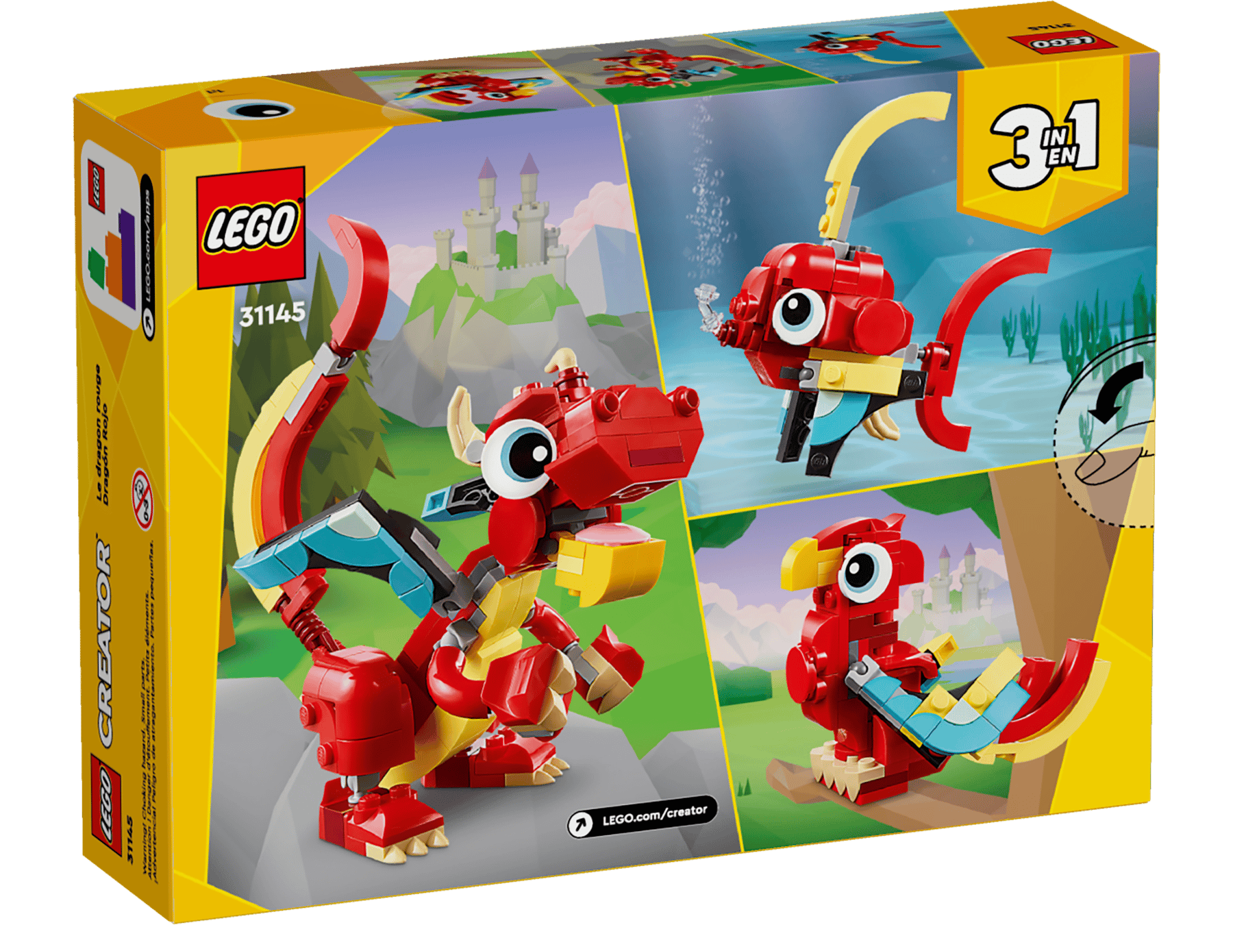 LEGO Creator Red Dragon - Colorland Toys