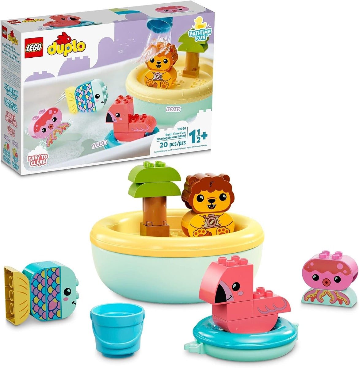 LEGO Duplo Bath Time Fun: Floating Animal Island 6379252/10966 - Colorland Toys