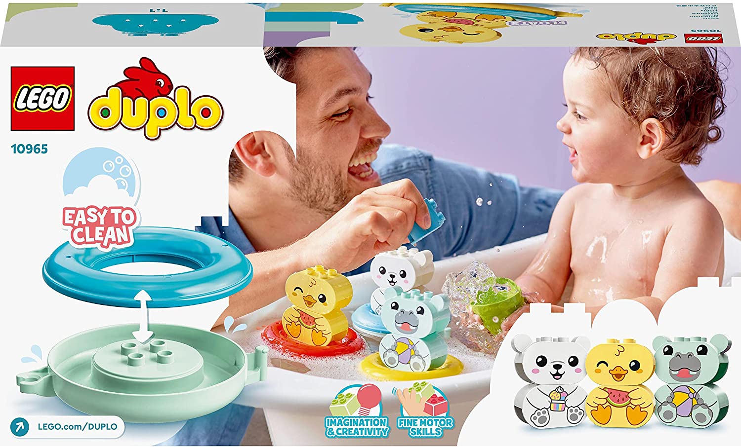 LEGO Duplo Bath Time Fun Floating Animal Train 10965 - Colorland Toys