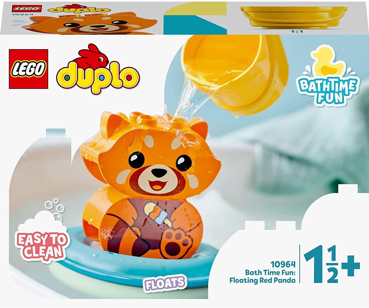 LEGO Duplo Bath Time Fun Floating Red Panda 10964 - Colorland Toys