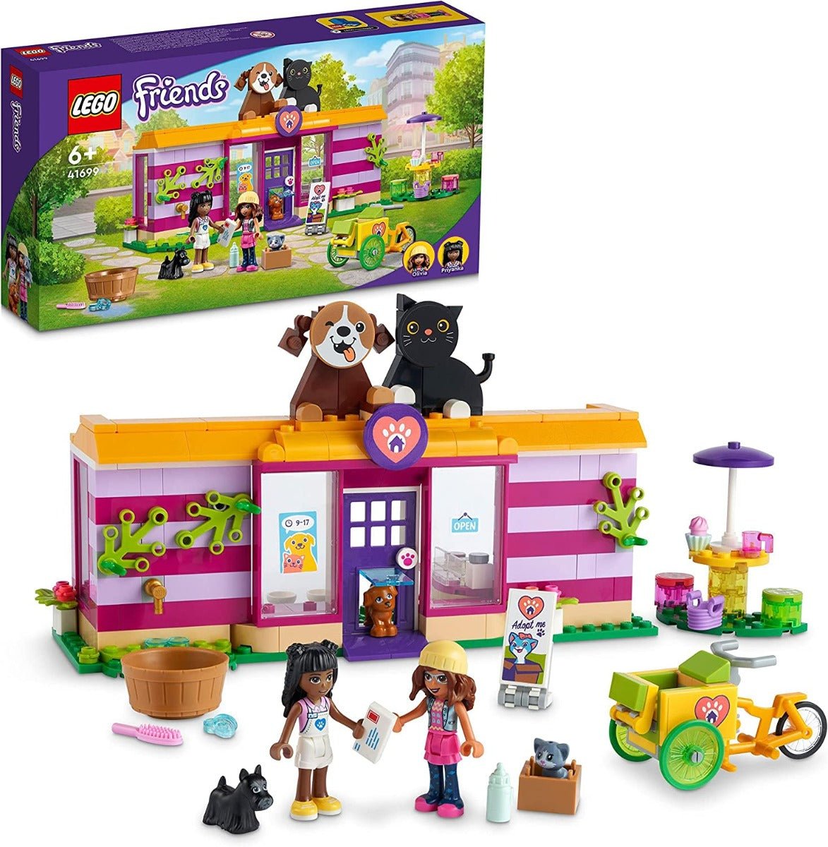 LEGO Friends Pet Adoption Café Animal Rescue Set 6379040/41699 - Colorland Toys
