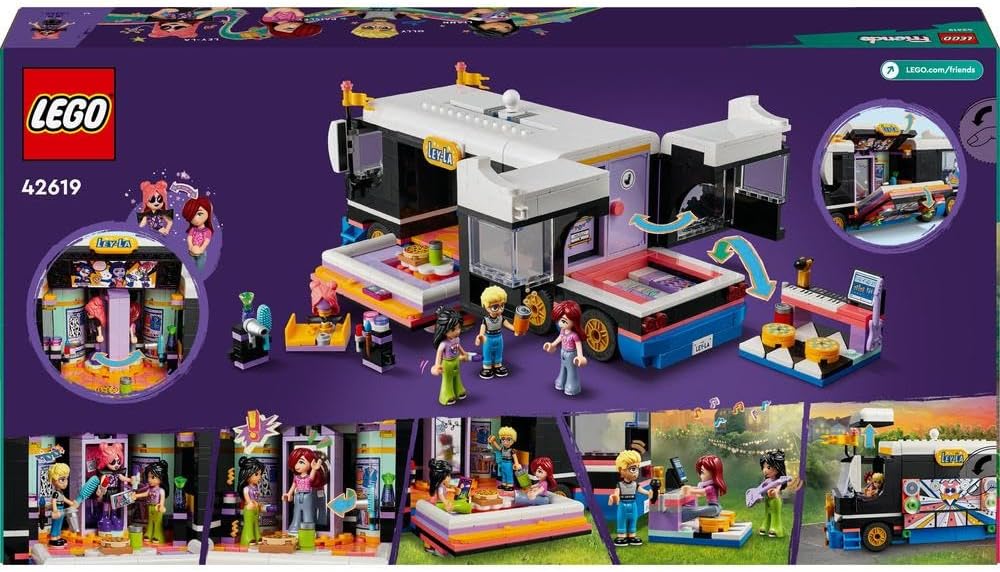 Lego Friends Pop Star Music Tour Bus - Colorland Toys