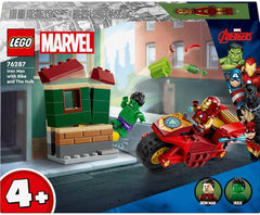 LEGO Marvel Iron Man with Bike and The Hulk 76287/6471520 - Colorland Toys