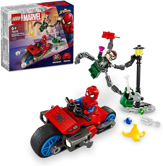 Lego Marvel Motorcycle Chase: Spider - Man VS. Doc Ock - Colorland Toys