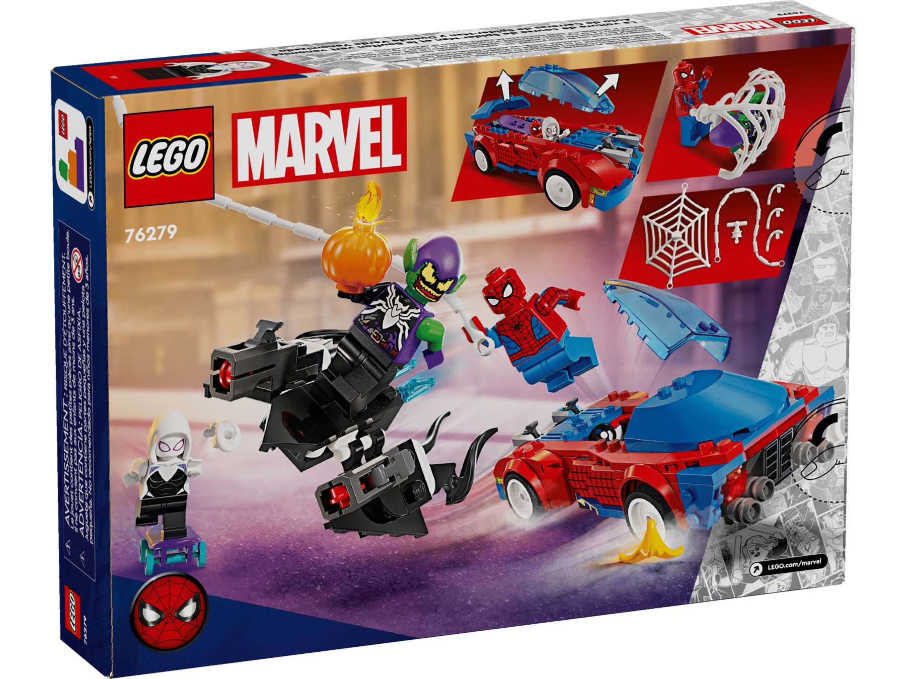 Lego Marvel Spider - Man Race Car & Venom Green Goblin - Colorland Toys