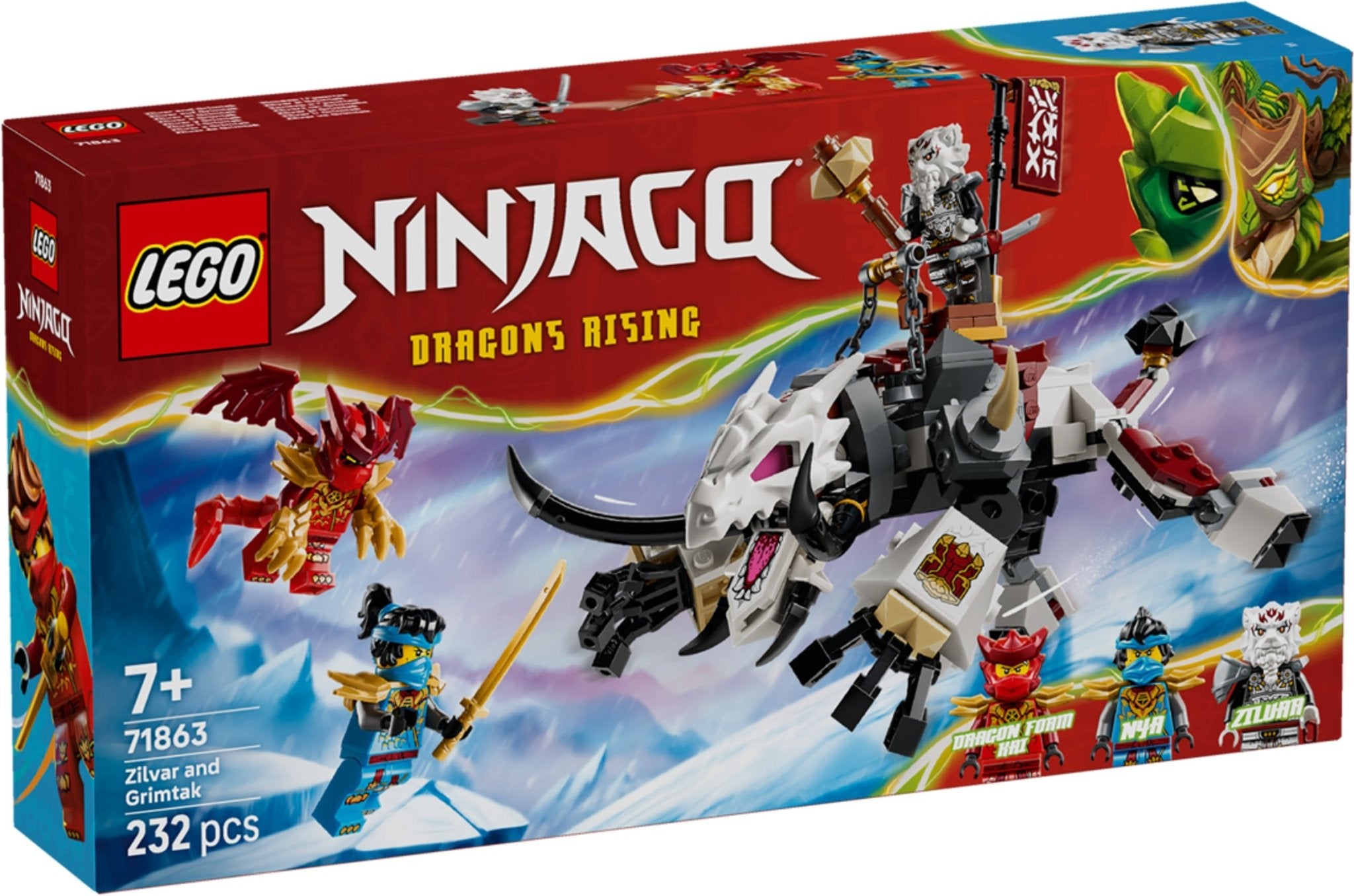 LEGO Ninjago 71863 Zilvar & Grimtak the Dragon Beast Set - Colorland Toys