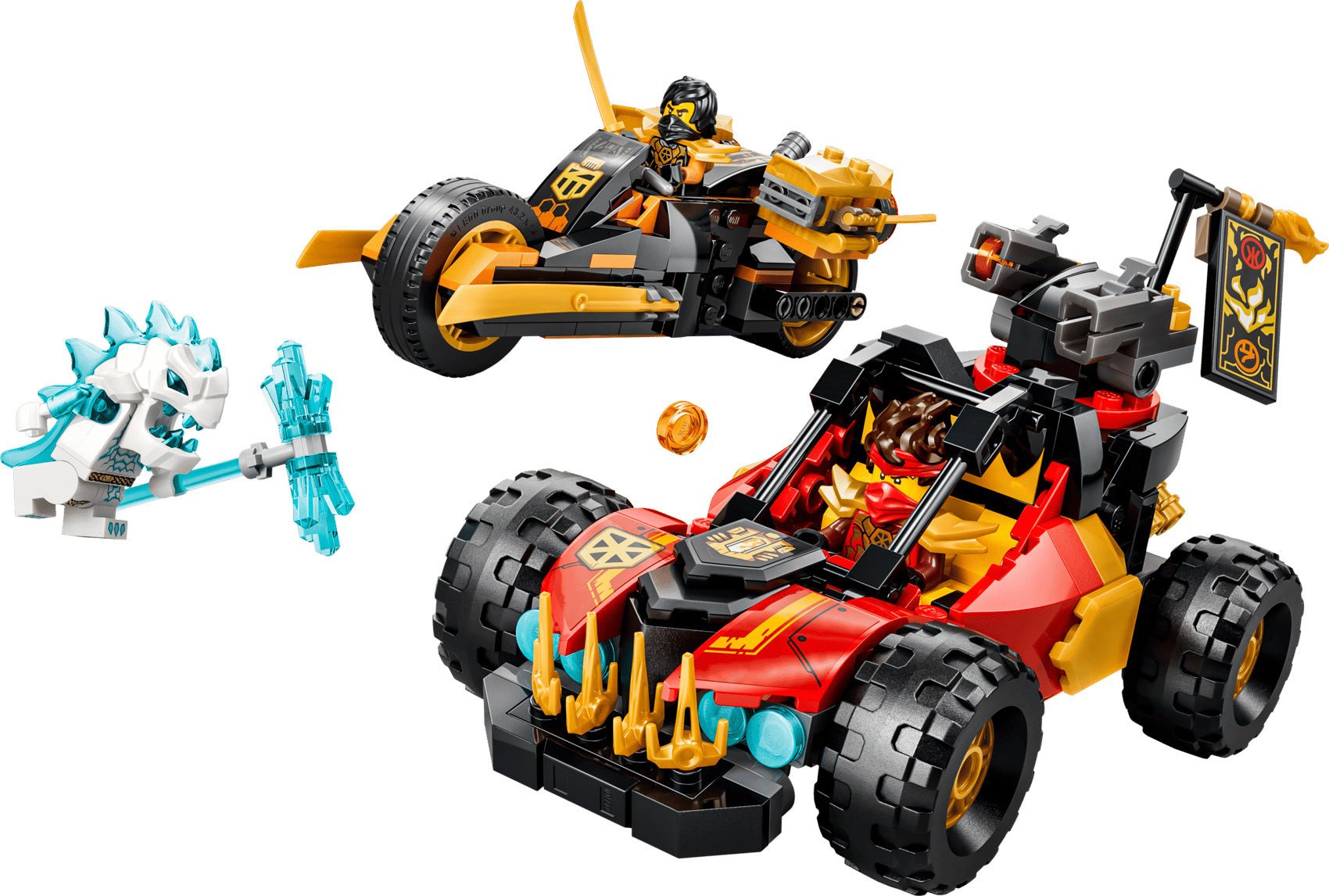 LEGO Ninjago 71864 Kai & Cole's Combine Vehicles Set - Colorland Toys