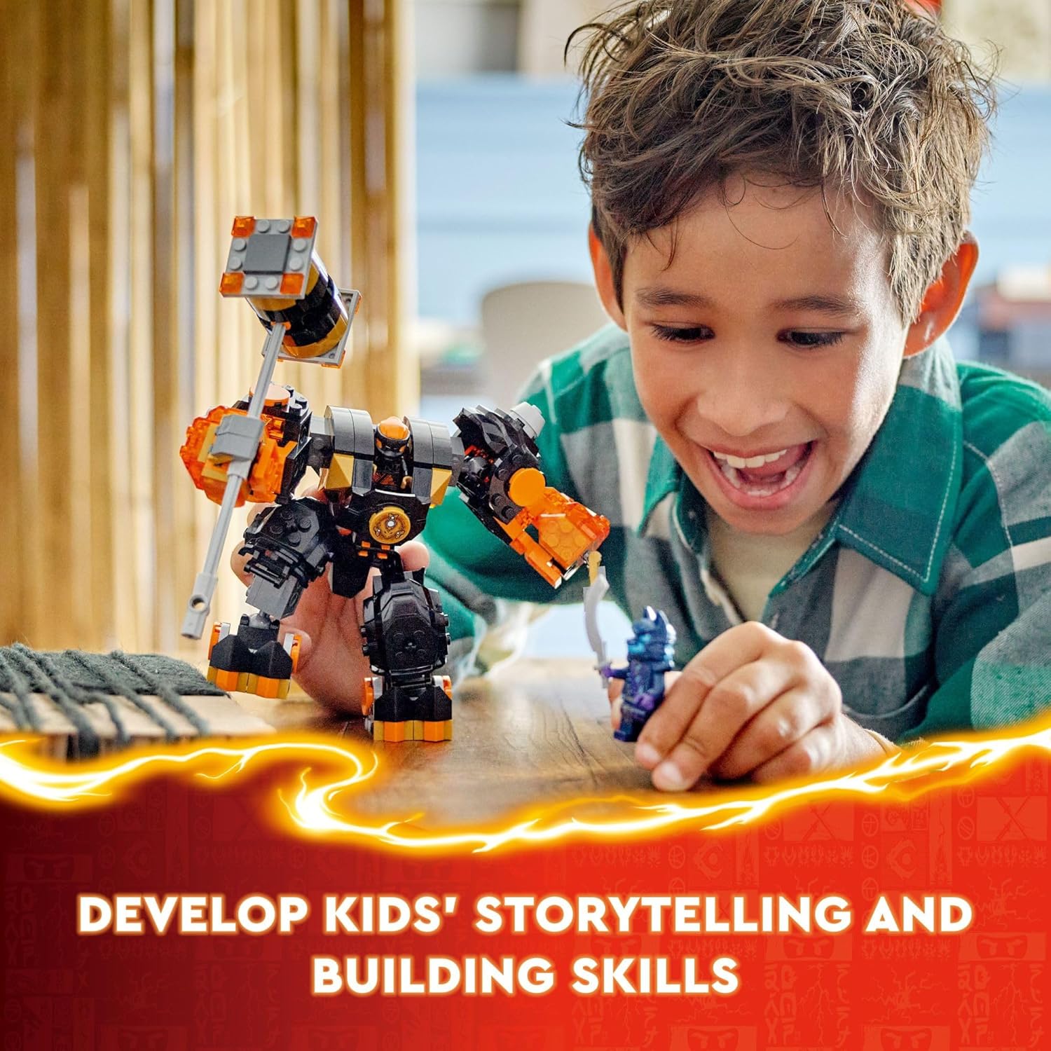 Lego Ninjago Coles Elemental Earth Mech - Colorland Toys