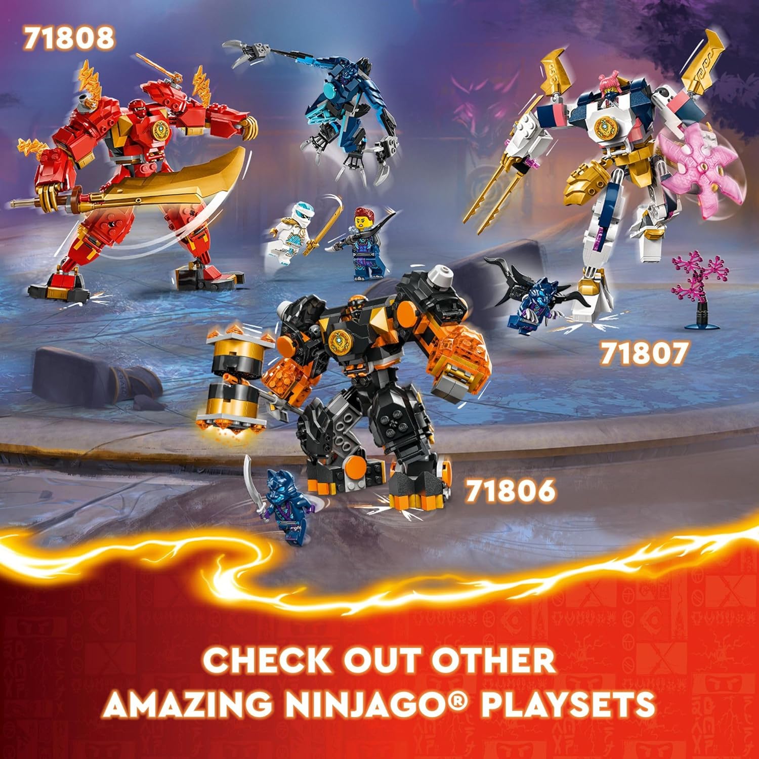 Lego Ninjago Coles Elemental Earth Mech - Colorland Toys