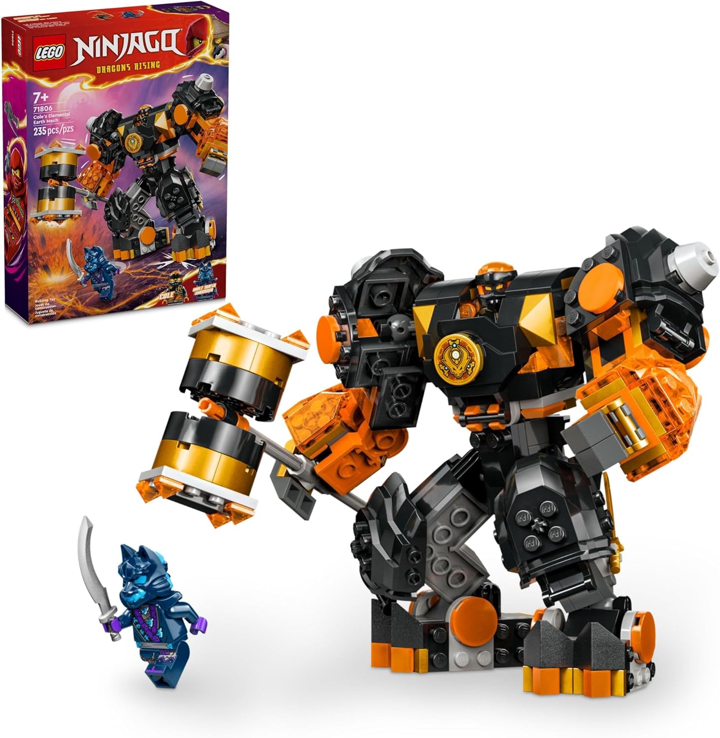 Lego Ninjago Coles Elemental Earth Mech - Colorland Toys