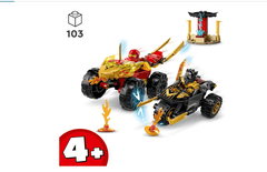 LEGO Ninjago Dragon's Rising Kai and Ras's Car and Bike Battle - Colorland Toys