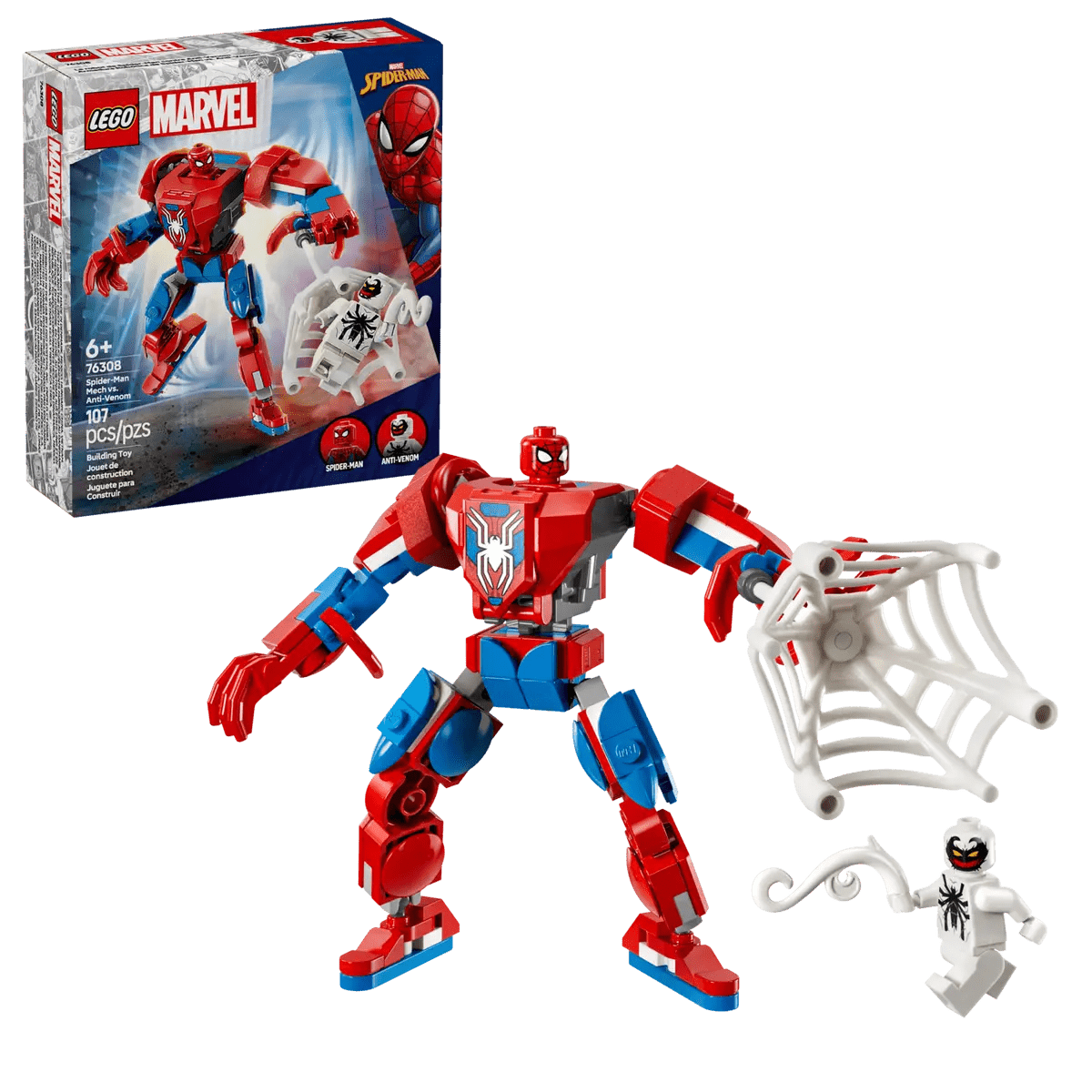 LEGO Spider - Man Mech Vs Anti - Venom V29 6527584/76308 - Colorland Toys