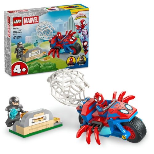 LEGO Spidey Spidey On His Motorcycle Vs. Rhino 11206 - Colorland Toys