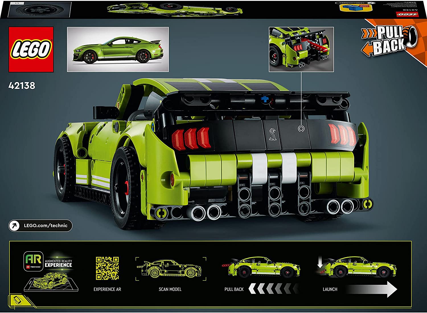 LEGO Technic Ford Mustang Shelby GT500 42138 - Colorland Toys