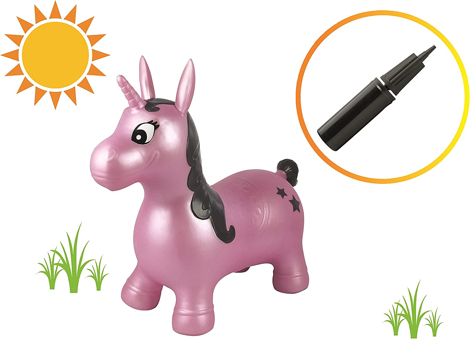 Lexibook Inflatable Jumping Unicorn Hopper BG050UNI - Colorland Toys