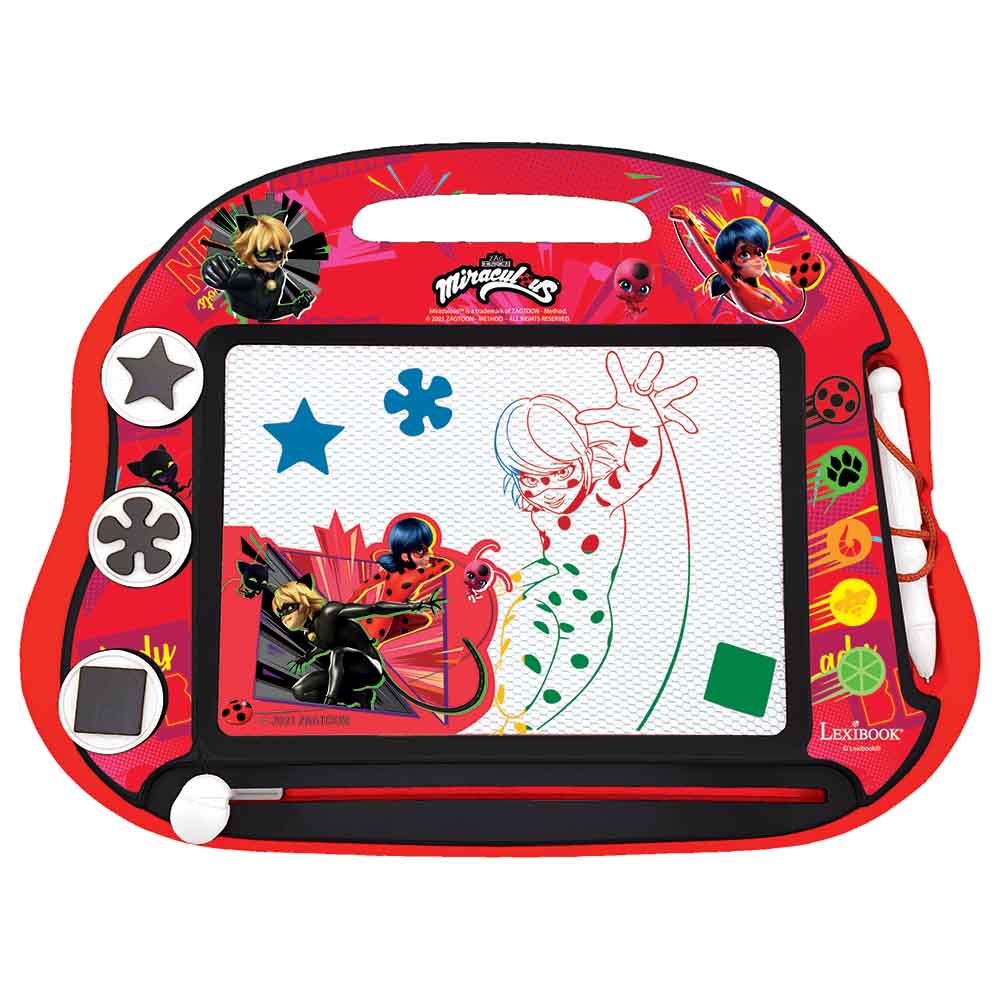 Lexibook Miraculous Magnetic Drawing Board with Accessories CRMI550 - Colorland Toys