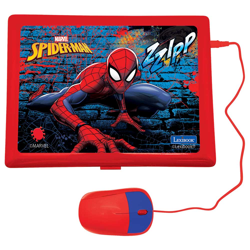 Lexibook Spiderman Bilingual Educational Laptop Arabic/English JC598SPi13 - Colorland Toys