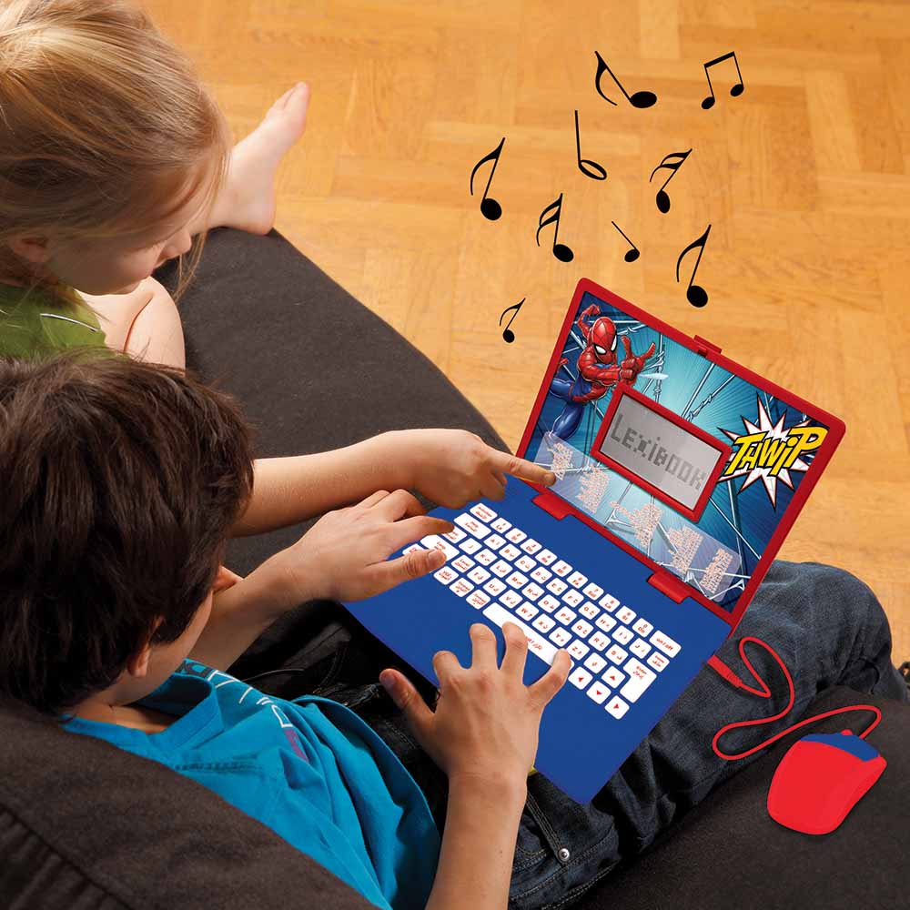 Lexibook Spiderman Bilingual Educational Laptop Arabic/English JC598SPi13 - Colorland Toys