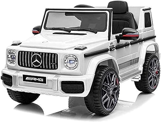 Licensed Mercedes - Benz G63 12V Childrens Ride On Jeep White ZS - 0002Q - Colorland Toys