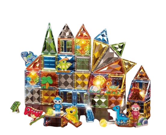 Light Magnetic Blocks Dinosaur Paradise 98 Pcs 8802 - Colorland Toys