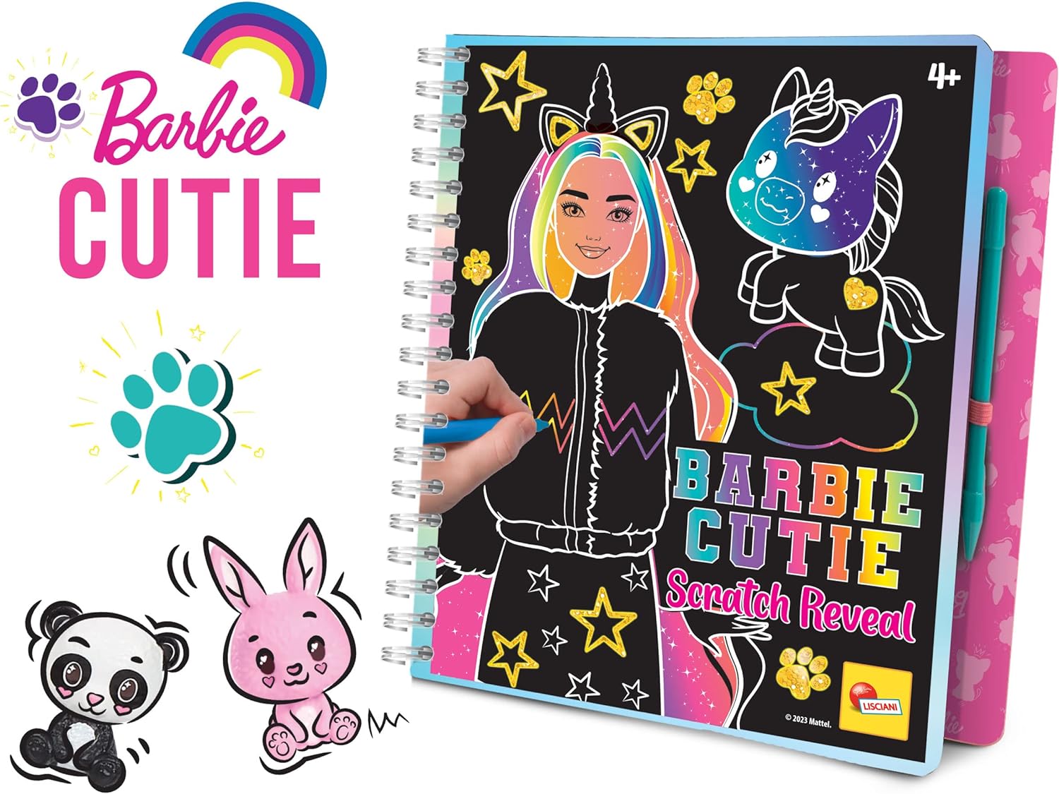 Lisciani Barbie Cutie Scratch Reveal 12433 - Colorland Toys
