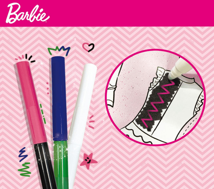 Lisciani Barbie Fashion School Magic Pens - Colorland Toys