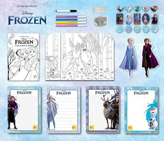 Lisciani Frozen Backpack Coloring And Drawing Kit 92925 - Colorland Toys