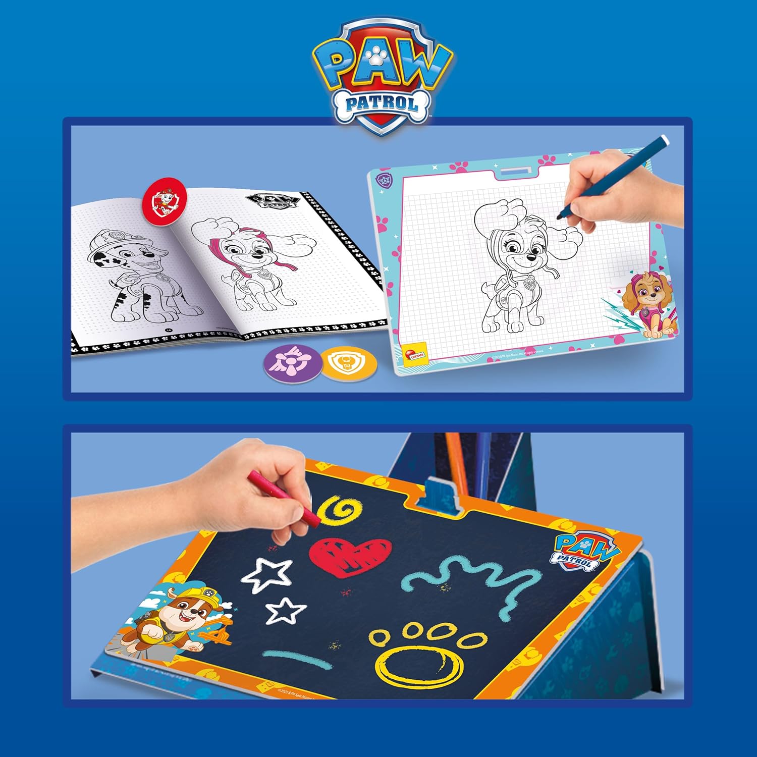 Lisciani Paw Patrol Colouring And Drawing School In Backpack 103324 - Colorland Toys
