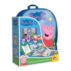 Lisciani Peppa Pig Backpack Colouring And Drawing School 95841 - Colorland Toys