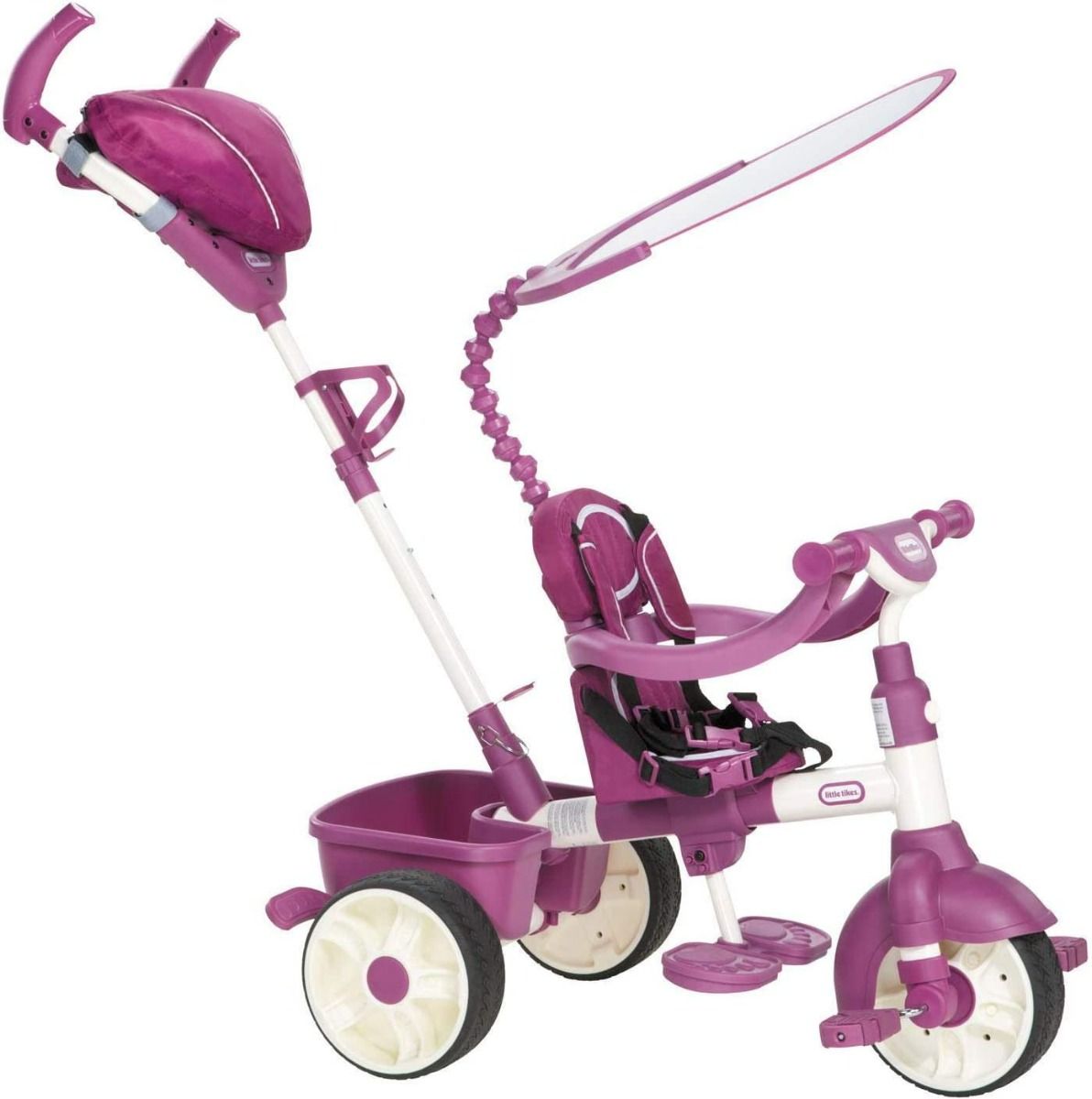 Little Tikes 4 - in - 1 Sports Edition Trike Pink/White LIT - 634369 - Colorland Toys