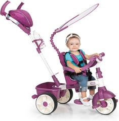 Little Tikes 4 - in - 1 Sports Edition Trike Pink/White LIT - 634369 - Colorland Toys