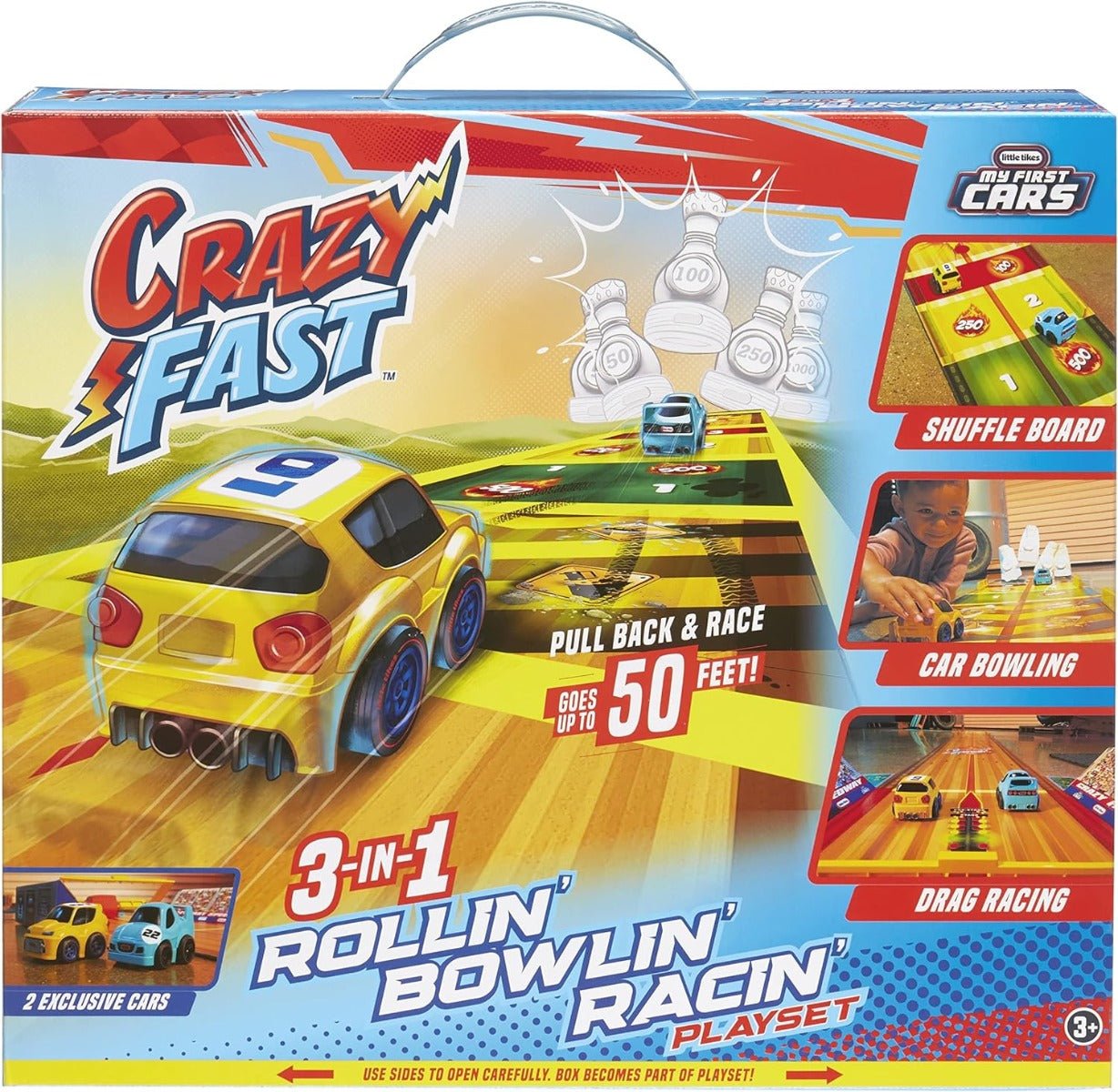 Little Tikes Crazy Fast 3 - In - 1 Rollin’ Bowlin’ Racin’ Playset LIT - 660672 - Colorland Toys