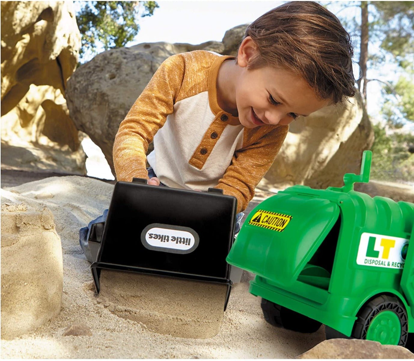 Little Tikes Dirt Digger Real Working - Garbage Truck LIT - 655784 - Colorland Toys