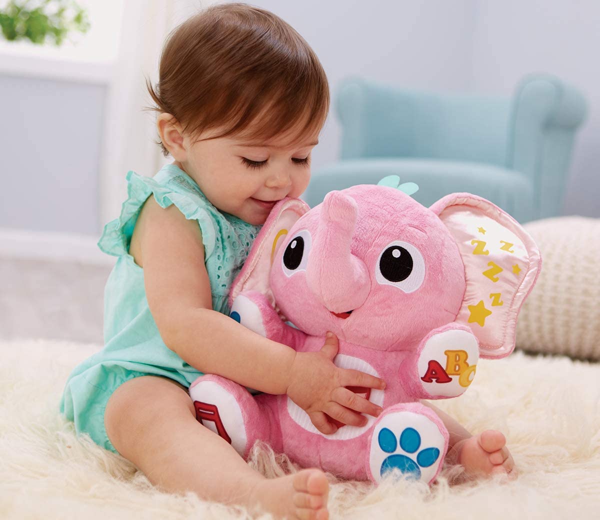 Little Tikes Fantastic Firsts My Buddy Lalaphant Pink with a Red Heart LIT - 648571 - Colorland Toys