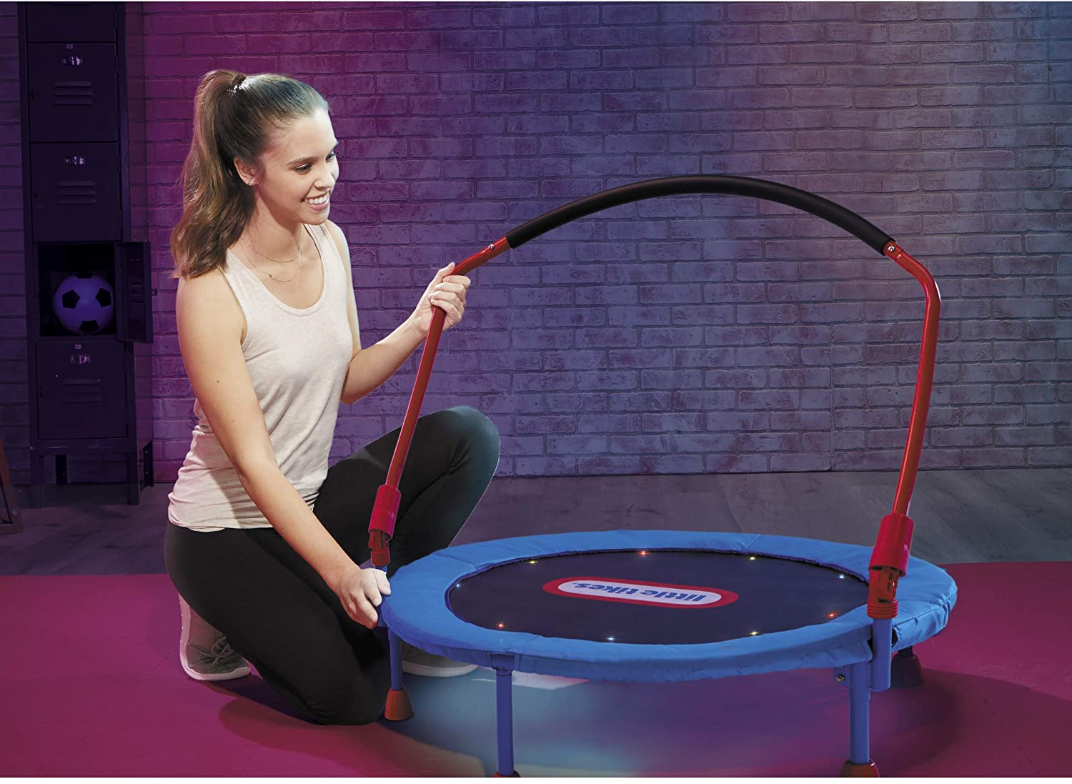 Little Tikes Light Up 3ft Trampoline with Folding Handle 656071 - Colorland Toys