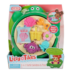 Little Tikes Lilly Tikes 2 - in - 1 Turtle Sandbox & Pool LIT - 655821 - Colorland Toys