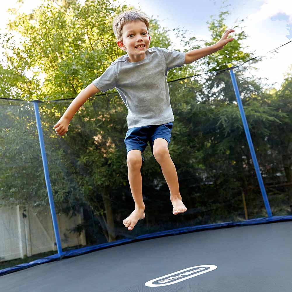 Little Tikes Mega 10ft Trampoline Blue and Black LIT - 657054 - Colorland Toys