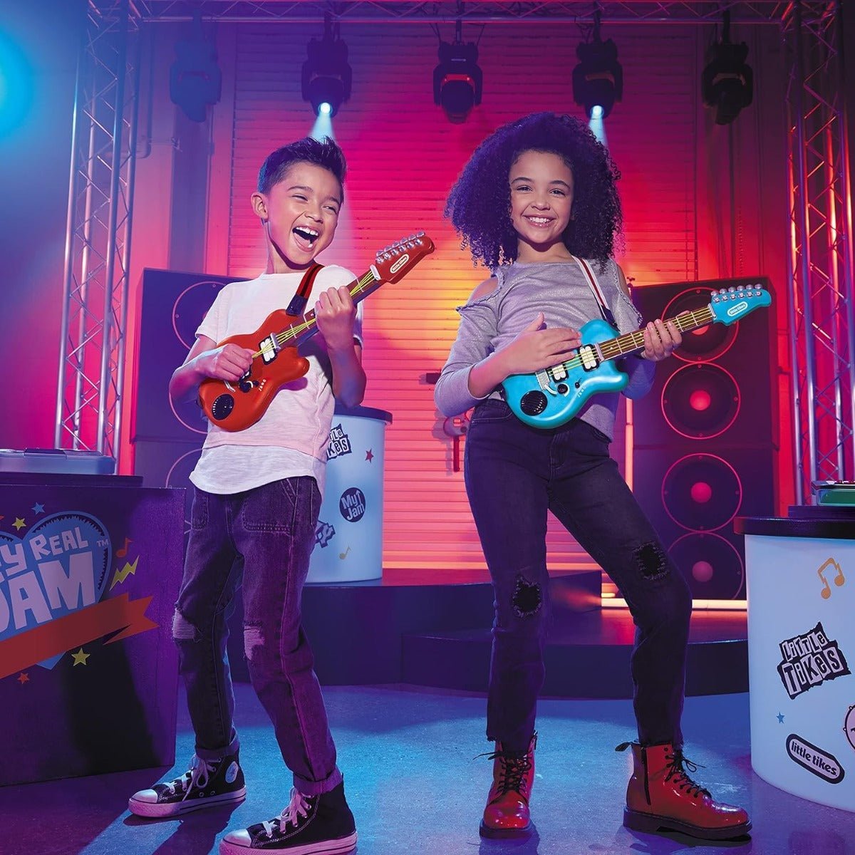 Little Tikes My Real Jam Twice The Fun Electric Guitar LIT - 658907 - Colorland Toys