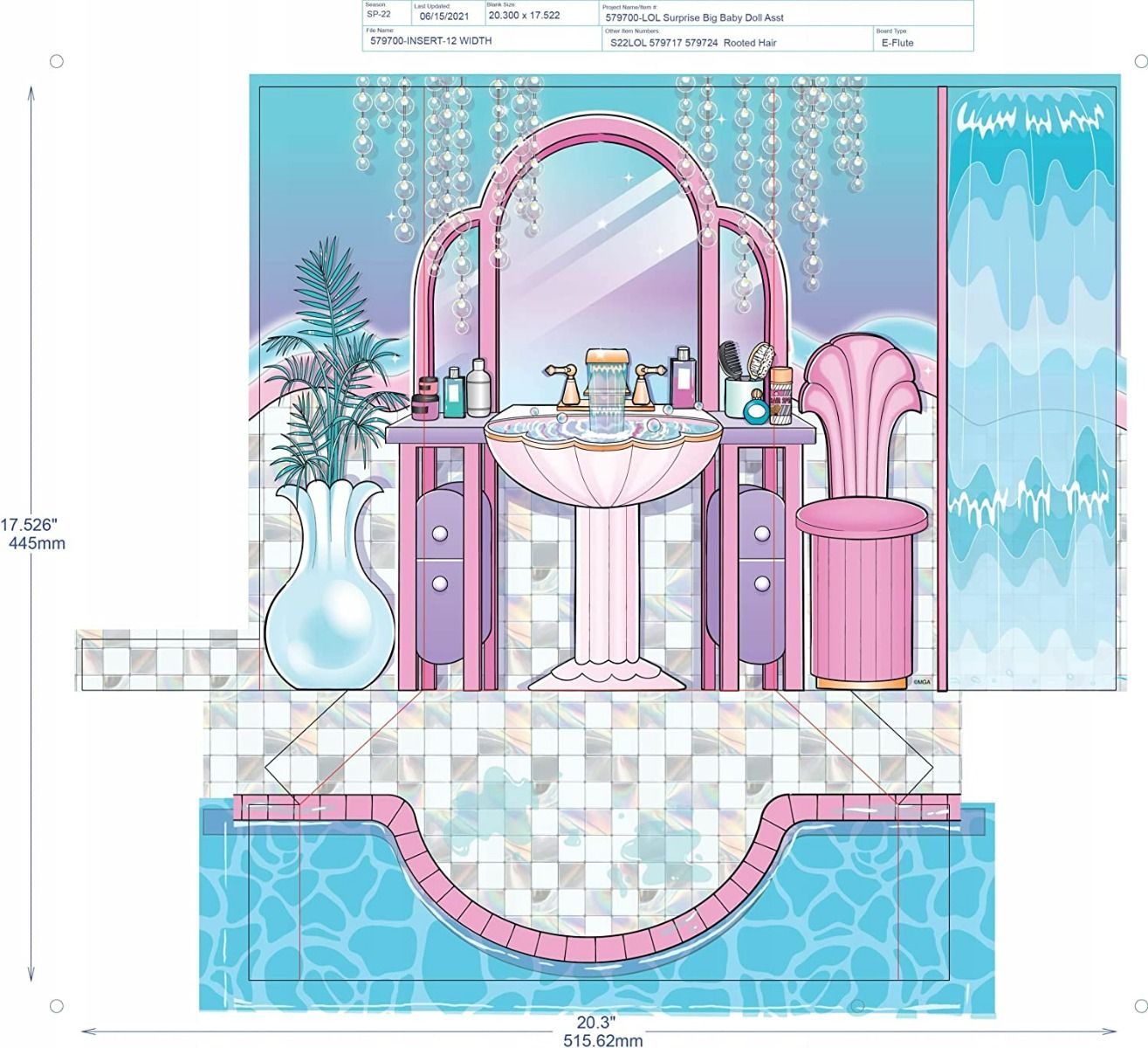 LOL Surprise! Big Baby Hair Hair Hair Doll Splash Queen 11inch MGA - 579724 - Colorland Toys