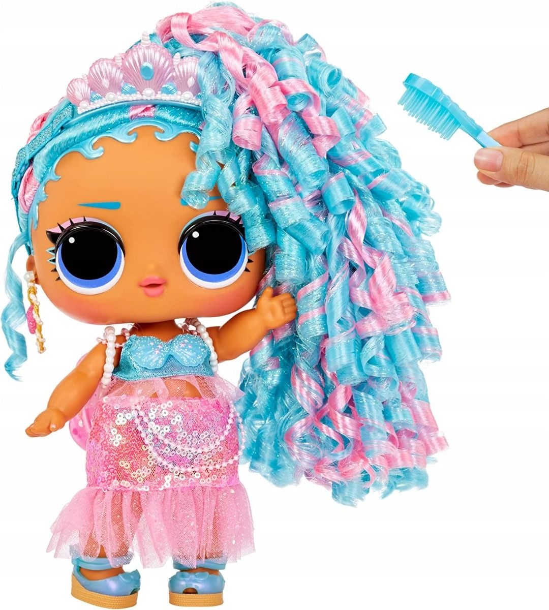 LOL Surprise! Big Baby Hair Hair Hair Doll Splash Queen 11inch MGA - 579724 - Colorland Toys